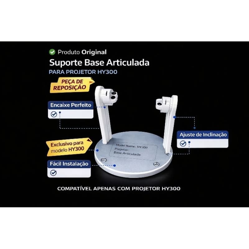 Suporte Base Articulada Original Para Projetor HY300