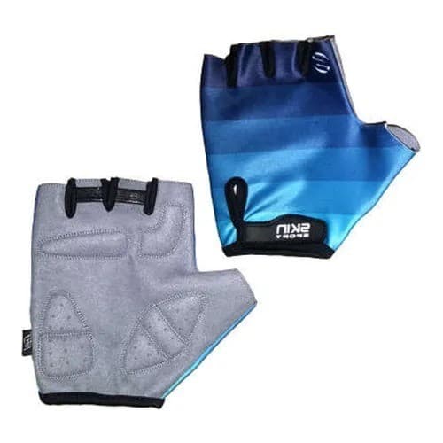 Luva Ciclismo Skin Sport Race Azul Degrade