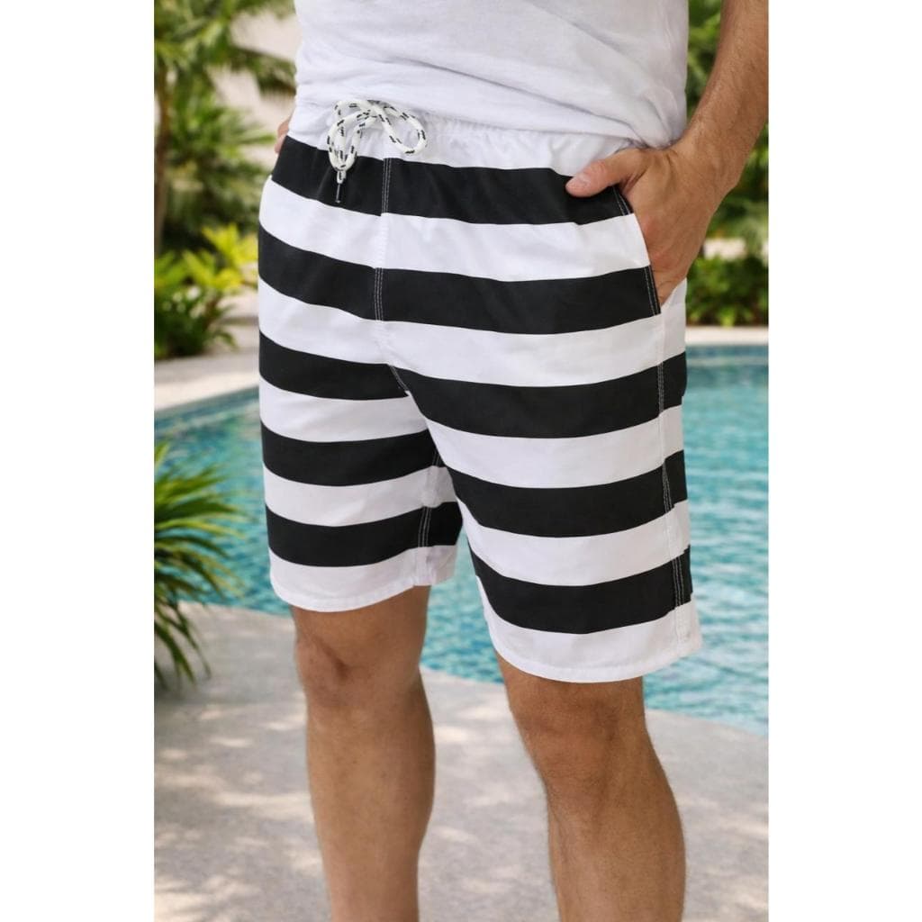 Bermudas Listrada Tactel Grosso Estilo Mauricinho Envio Rapido vc