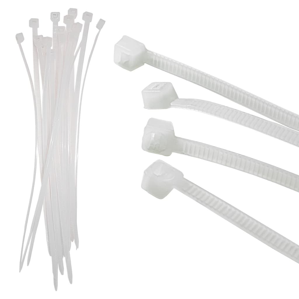 Abraçadeira de Nylon 2,5x100mm Branca Alta Resistência e Durabilidade