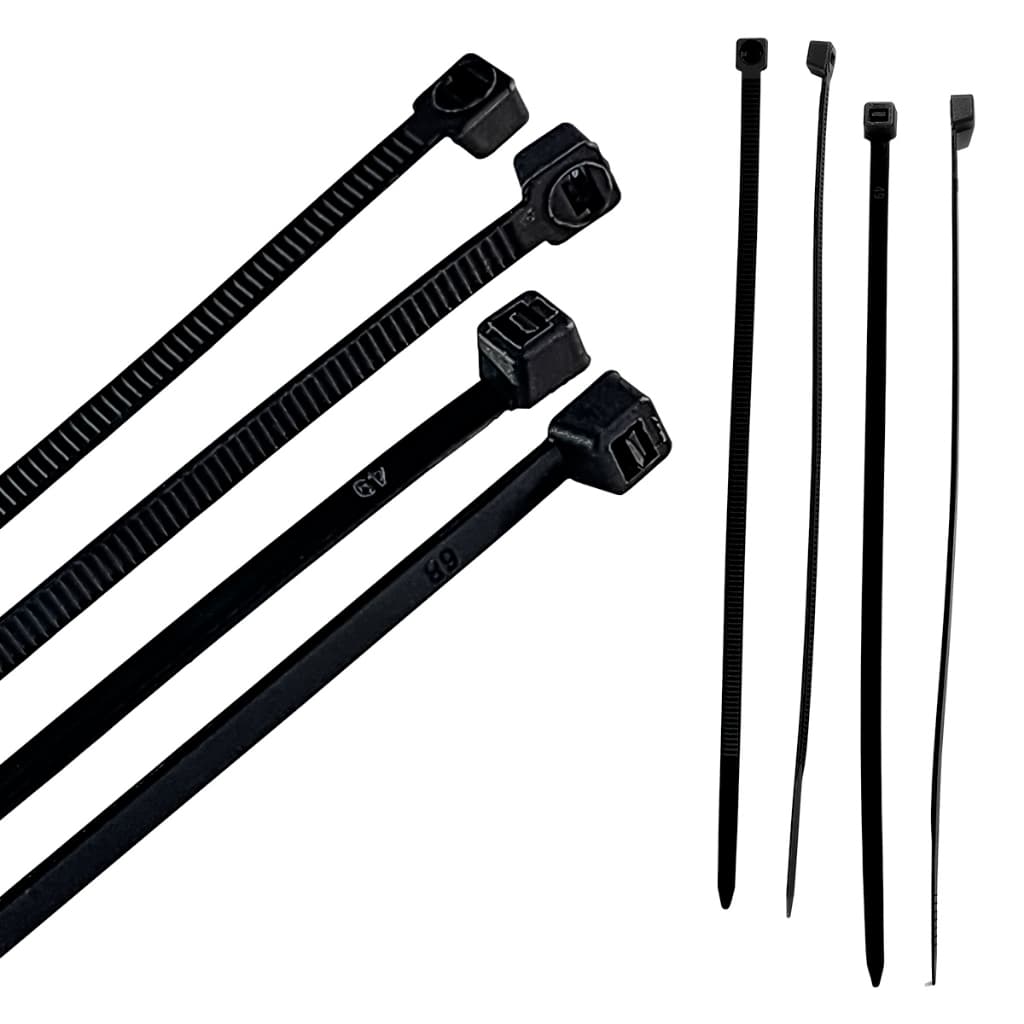 Abraçadeiras de Nylon 2,5X100mm Preta, Pacote com 100 Unidades