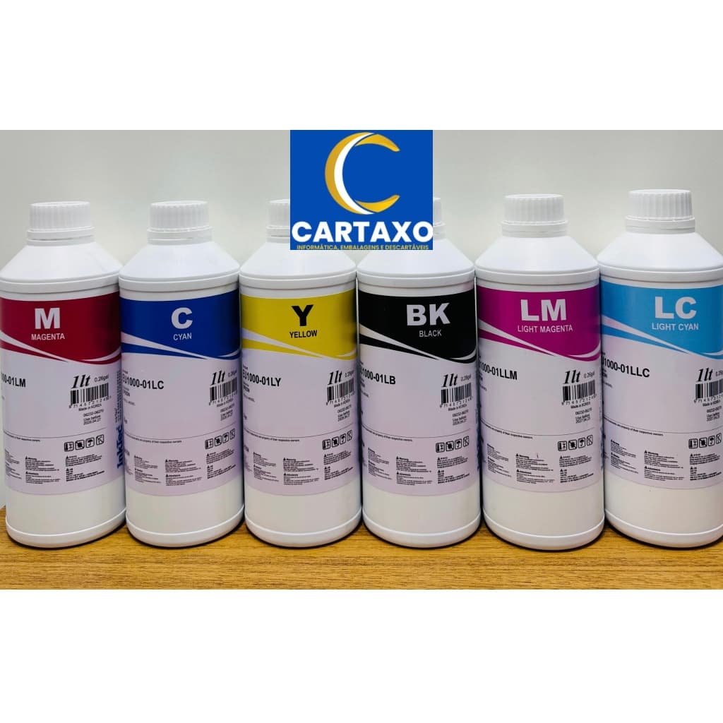 TINTA InkTec Premium 1l P/Epson Ecotank Corante Compativel c/ L3110 L3250 L355 L375 L4150 L 4260 .