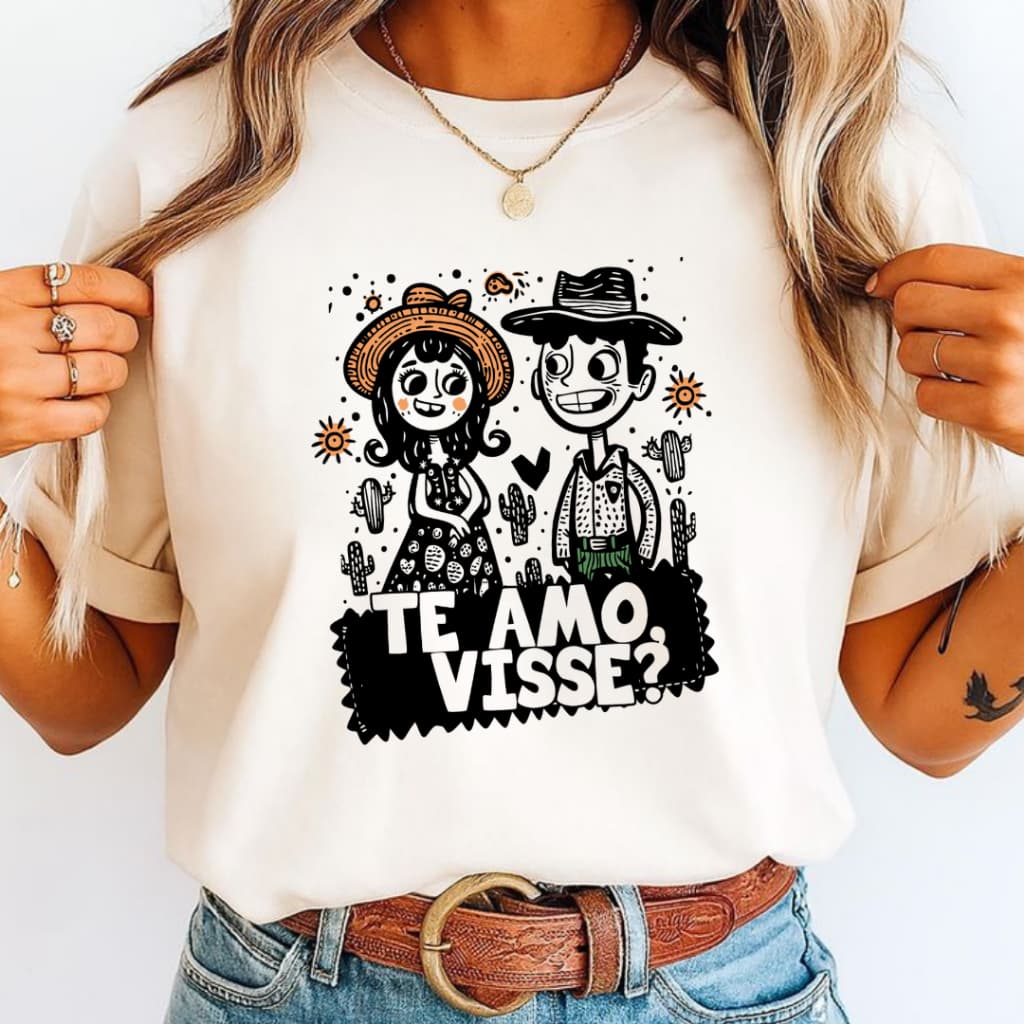 Camiseta Feminina Frase Nordestina Te Amo Visse T-shirt Casual Baby Look