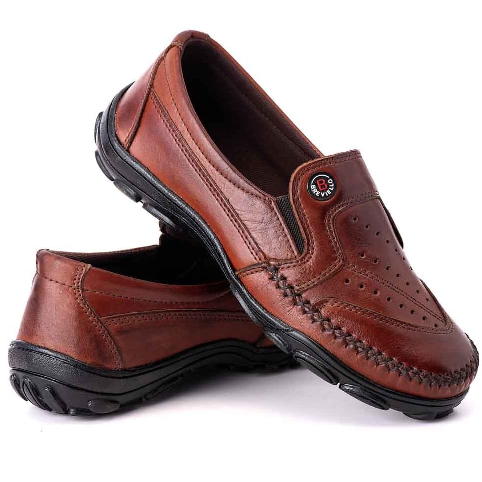 Sapatilha Mocassim Docksider Drive Masculino em Couro Legitimo Casual Confortavel