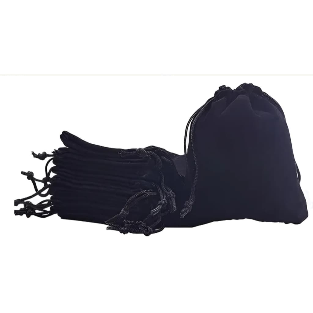 Saquinhos Sacos De Veludo Preto Ou Vermelho 13x9,5cm - 10un