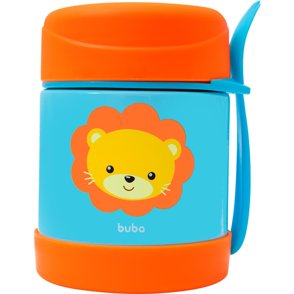 Pote Térmico Com Talher Buba Animal Fun 320ml 12119/12121