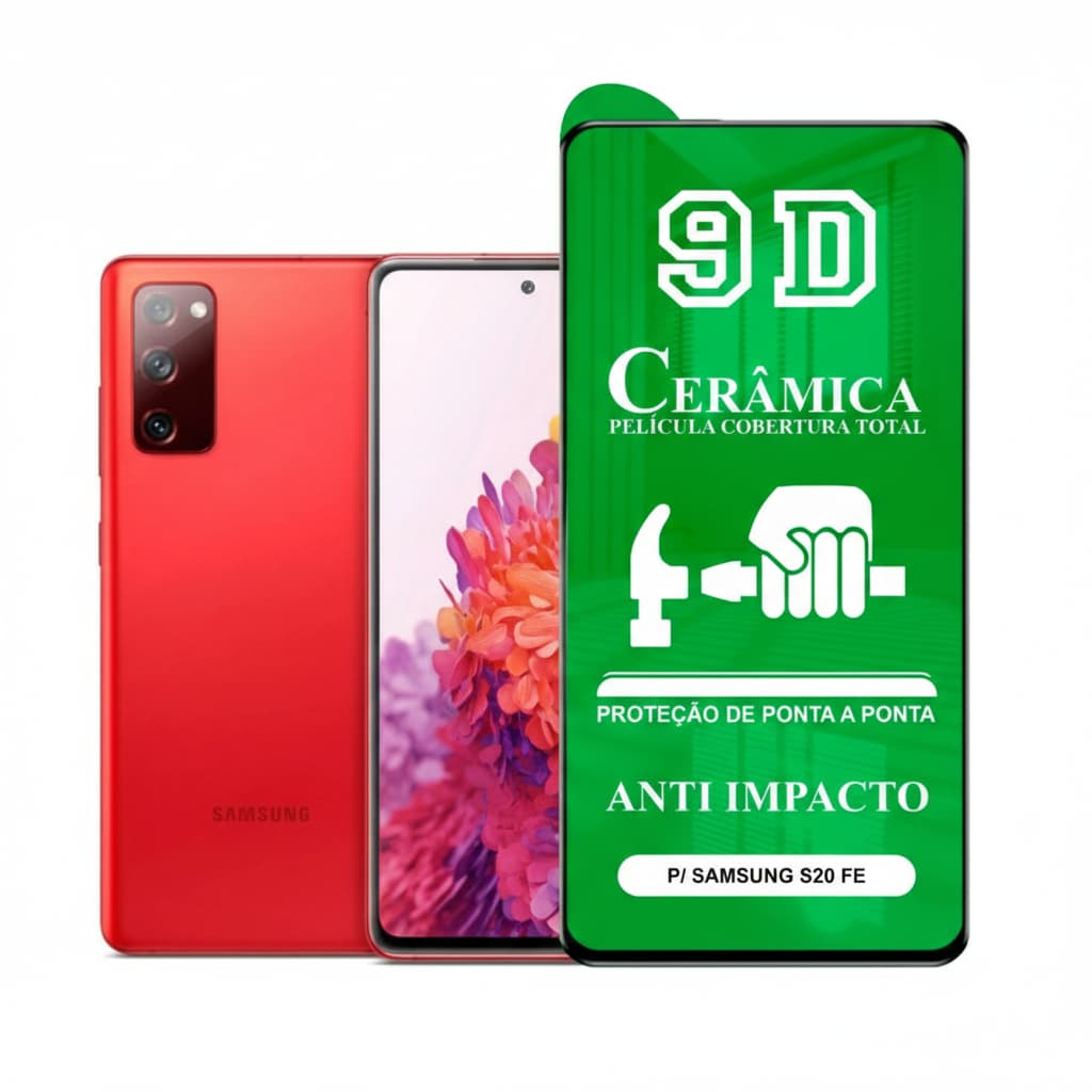 Película Samsung Galaxy S20 FE Cerâmica Flexível 3D/9D – Proteção Inquebrável Flexível