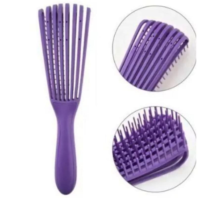 Escova Polvo Desembaraçadora Cabelos Cacheados Crespos Ondulados Definição Perfeita Profissional