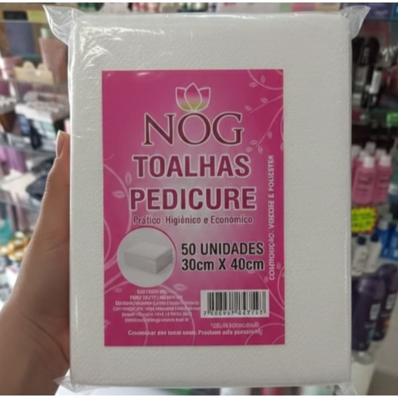 Toalha Descartável Pedicure 30x40 NOG Premium - 50 un Alta Absorção