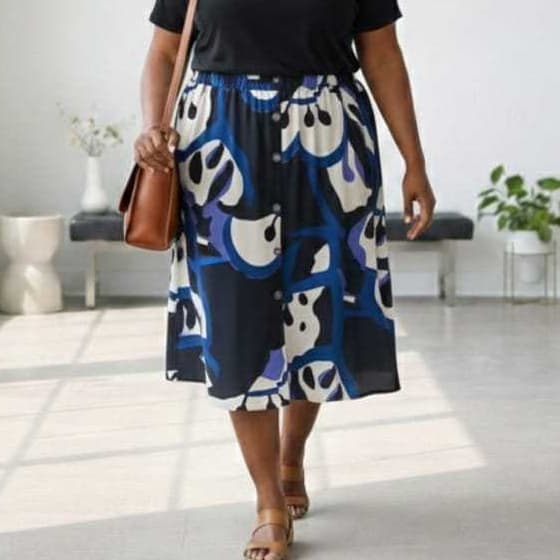 SAIA FRESQUINHA VISCOSE SENHORA MODELO EVANGÉLICA PLUS SIZE