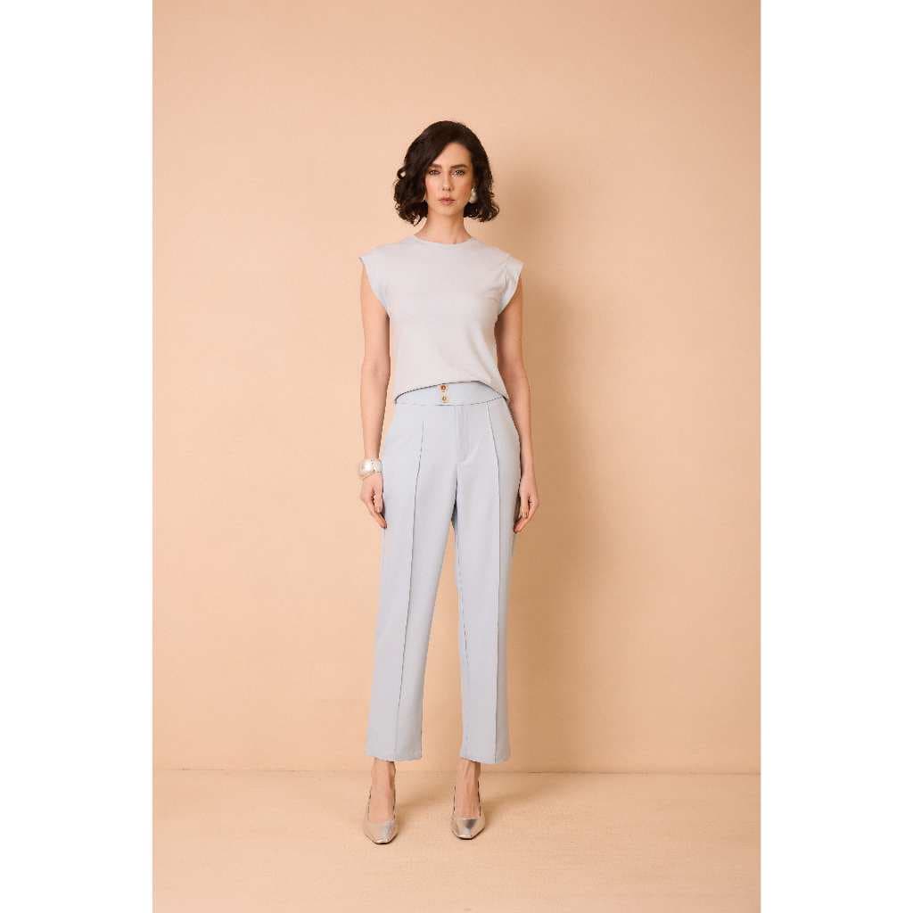 Calça Feminina de Alfaiataria Reta Social e Casual Elegante Confortável Tendência Slim e Plus SizE