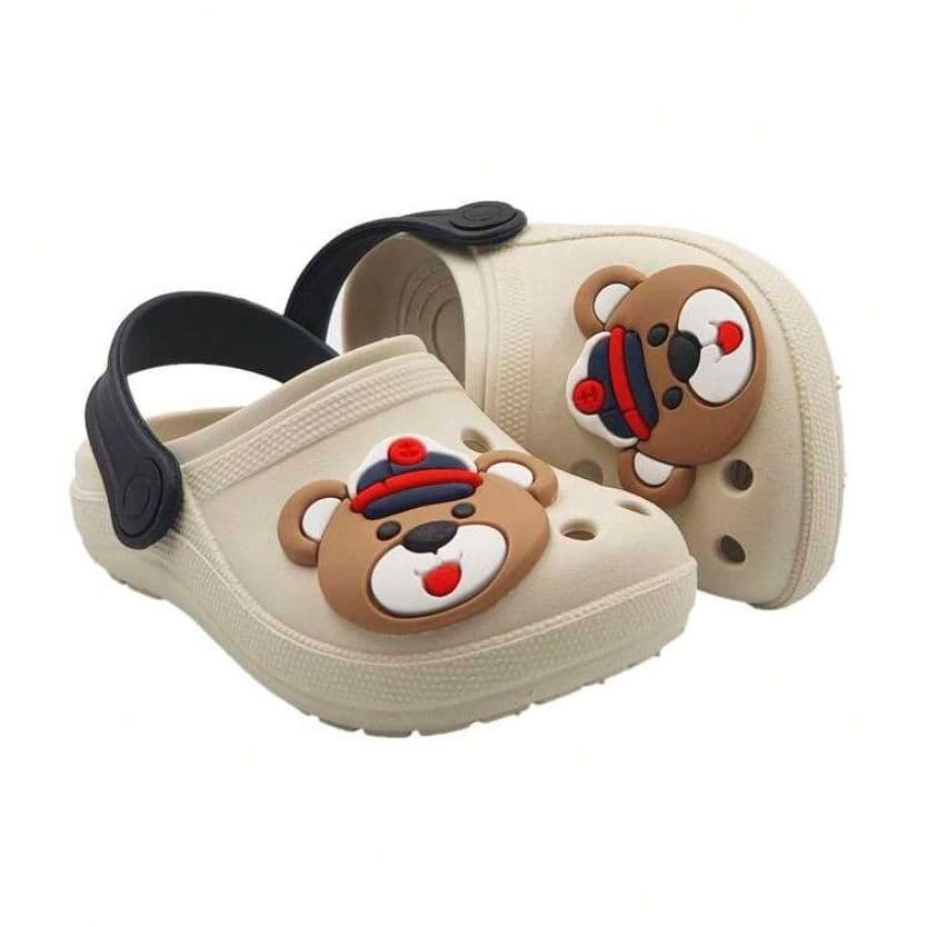 Sandalia Papete Infantil Menina Menino ursinho Leve Flexivel Confortavel Antiderrapante