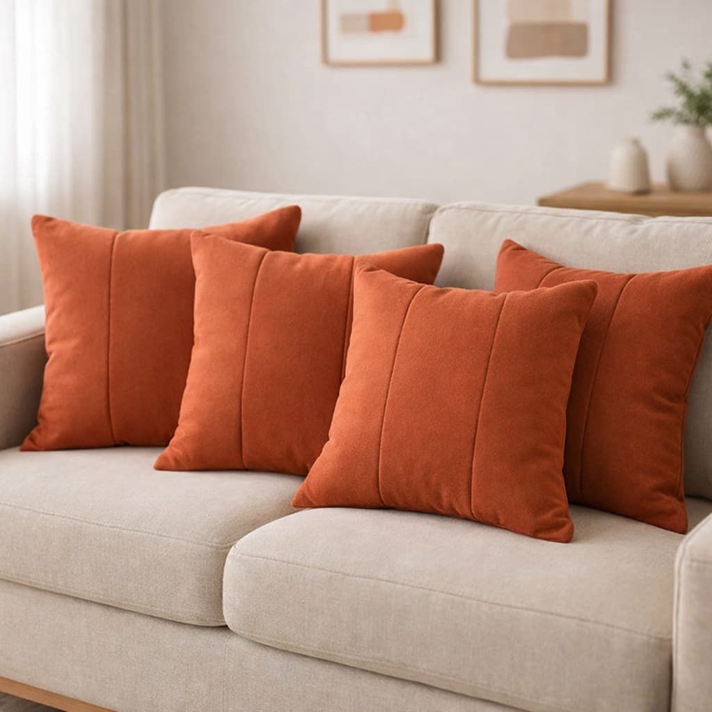 Capa para Almofada Suede Infinitelinestore Zíper Invisível 45x38cm Decore Sala Quarto  Sofá