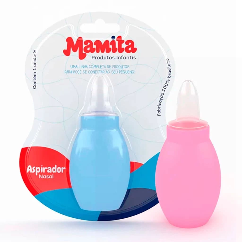 Aspirador Nasal Mamita Desobstruir as Vias Respiratórias do Bebê