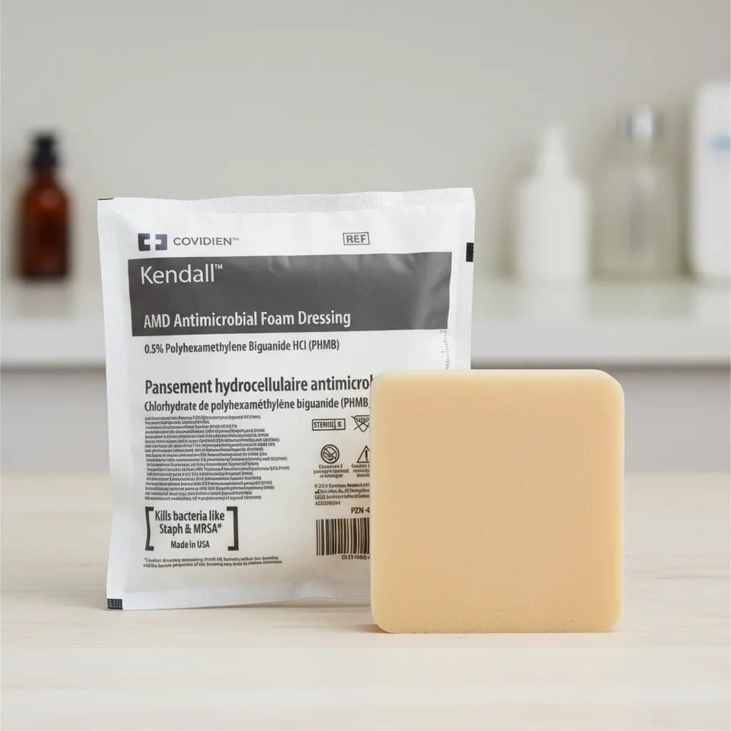Curativo de Espuma Antimicrobiana com PHMB Bandagem Proteção Ferimentos - Covidien