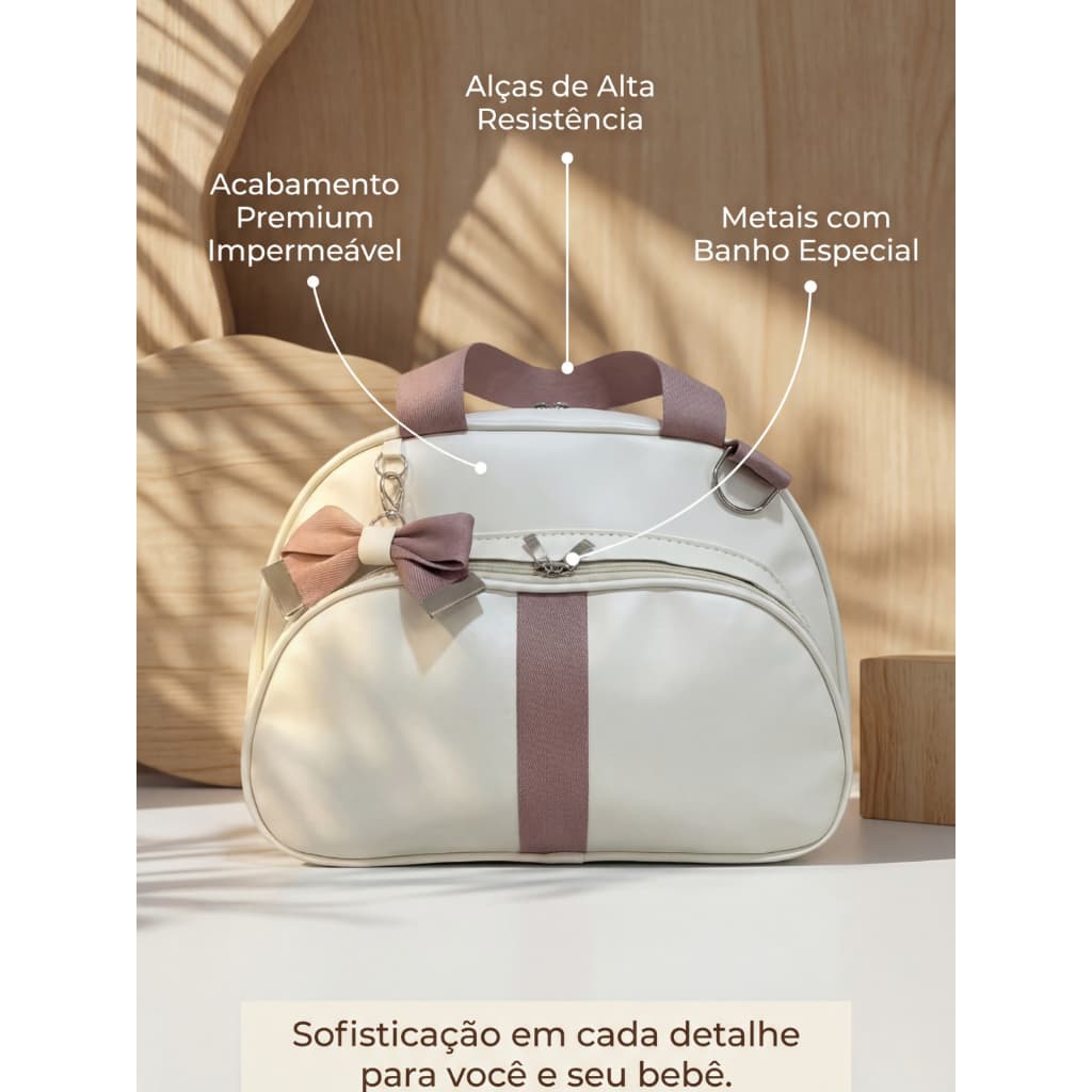 Kit Maternidade Menino Menina Bolsa Maternidade 3 Peças Bolsa G + Mochila + Trocador Impermeável Mamãe e Bebê