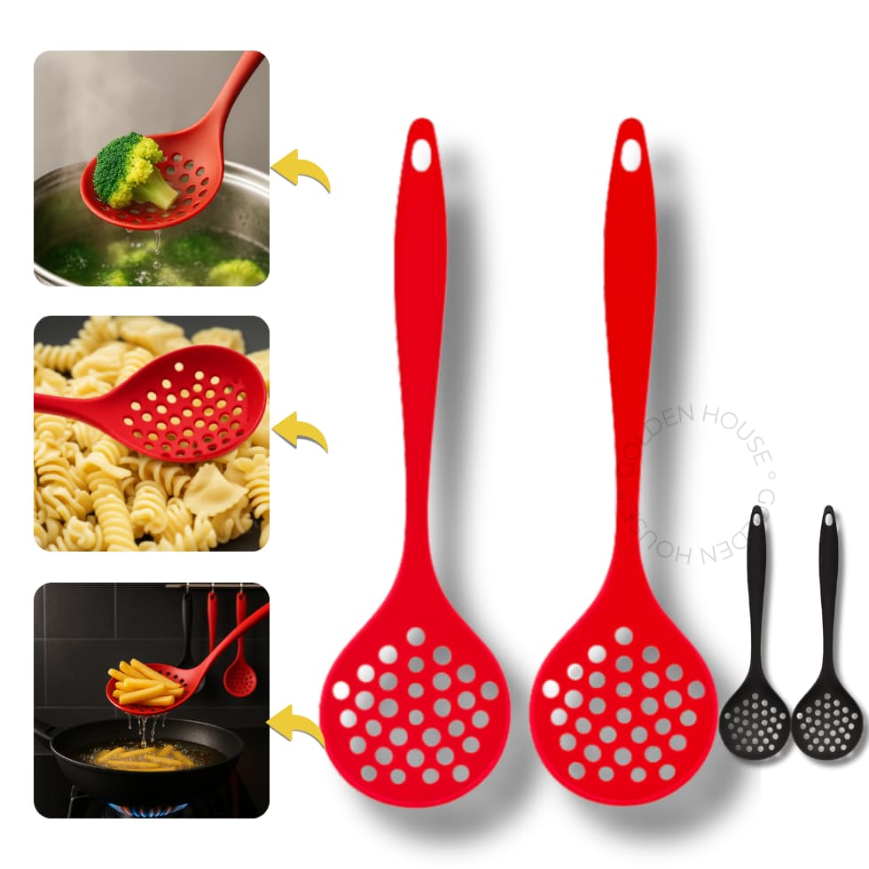 Escumadeira 28 Cm Silicone Premium