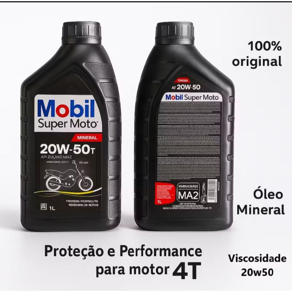 Oleo para moto mobil super moto 20w50 mineiral