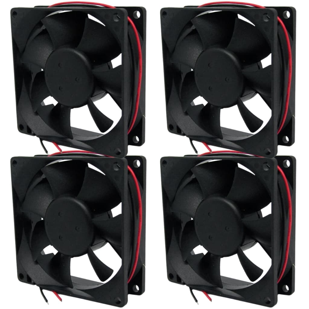 4X Micro Ventilador 90x90x25mm 12V Cooler Ventoinha 92x92x25mm 12V