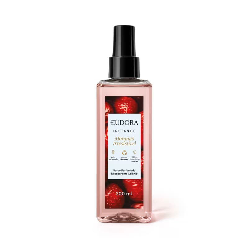 Spray Perfumado Desodorante Colônia Instance Morango Irresistível 200ml - VAL 01/29