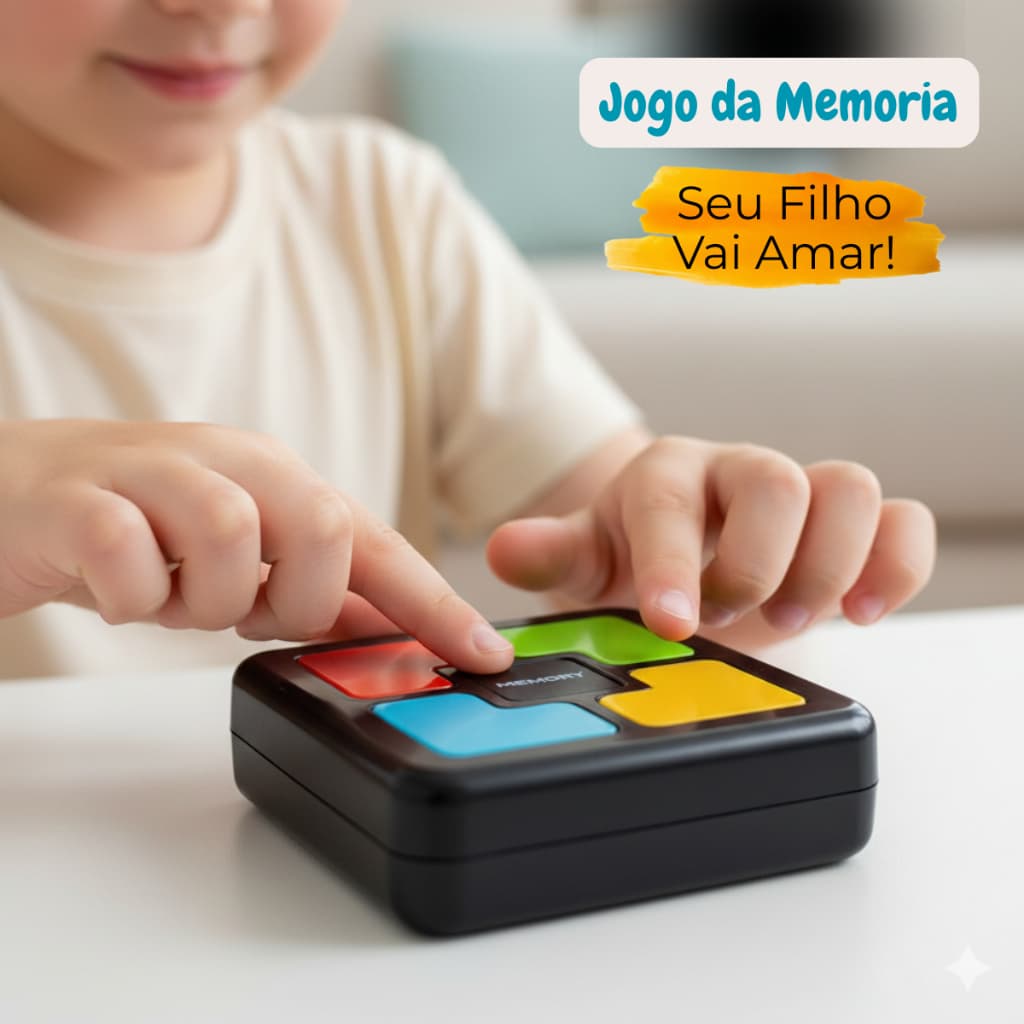 Jogo da Memoria Educativo Eletronico Infantil Menina Menino Adulto  Lembrancinha com Luz e Som