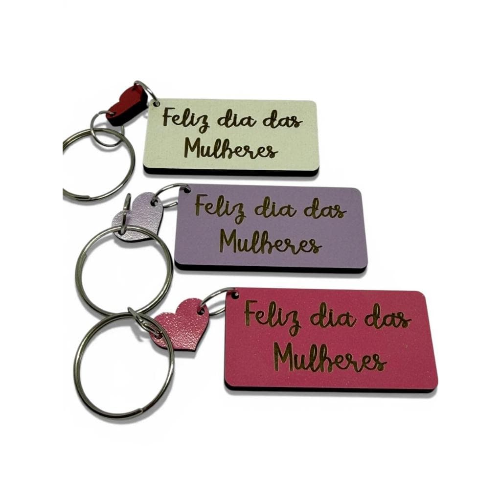 Kit Chaveiros Mdf Dia Das Mulheres 8 De Março Brindes