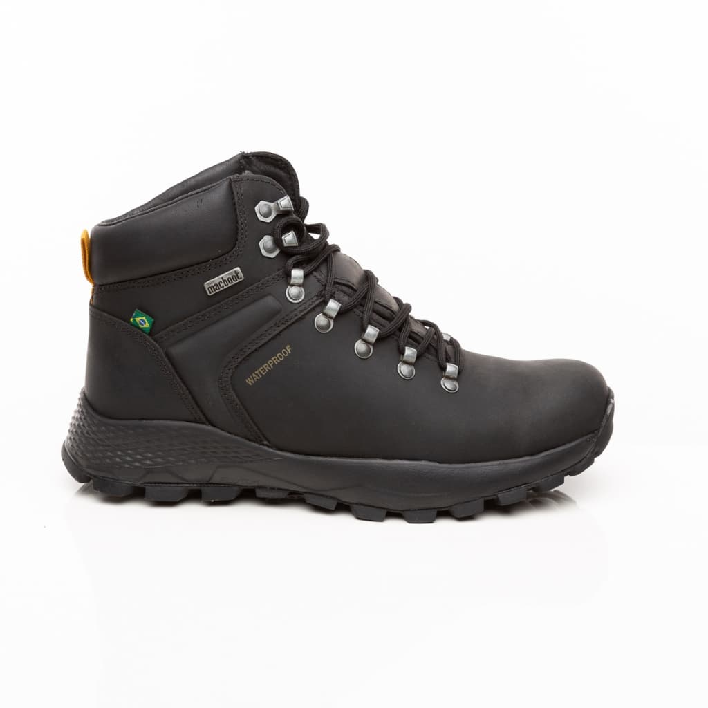 Bota de Couro 100% Impermeável Alpes Macboot Amphibious Waterproof Ultraleve Macia Hidrofugada