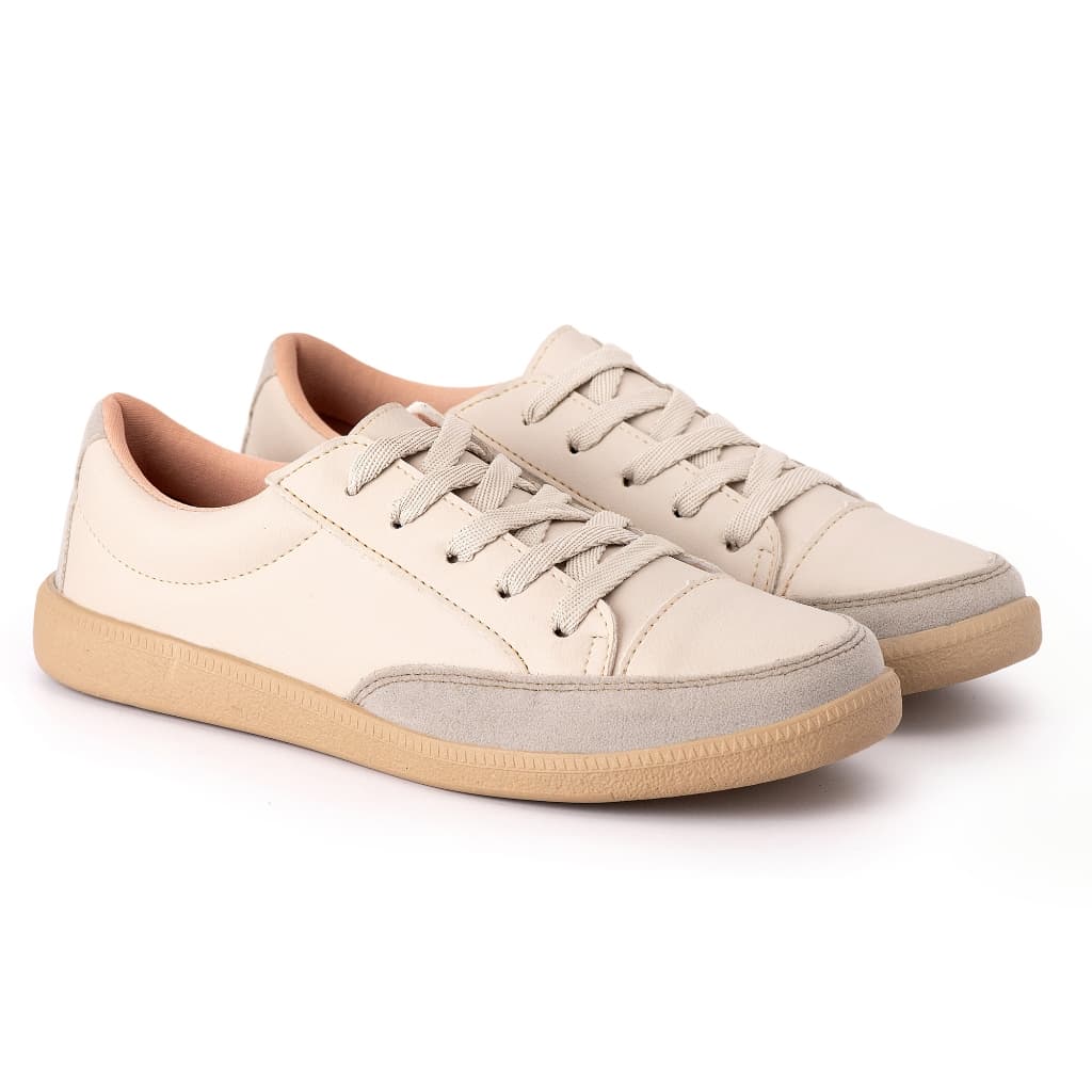 Tênis Feminino Casual Confortável Sneaker Couro Ecológico Leve Sapatênis