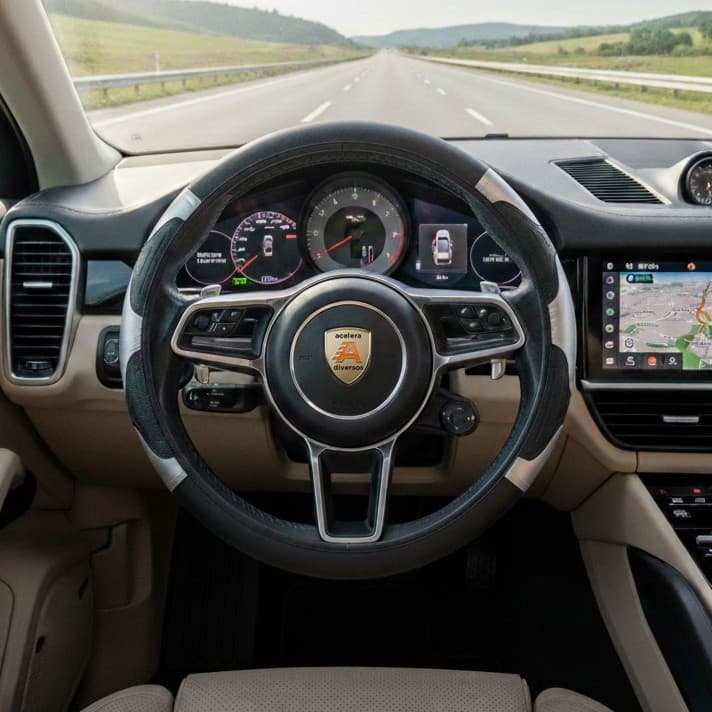 Capa de Volante Universal Automotiva Multicolorida Decoração e Proteção personalizada para carro