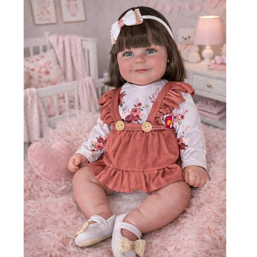 Boneca Bebê Reborn Pintura Realista Sophia 52cm Mundo KIds