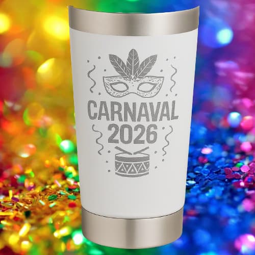 Copo Térmico Personalizado 473ml Carnaval 2026 Festas Amigos Brindes Empresas  5.0  10 Av