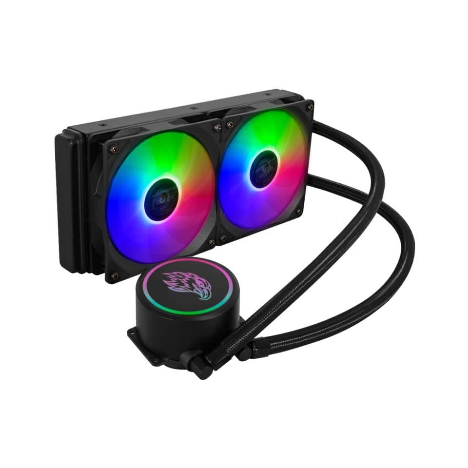 Water Water Cooler p/ Intel/AMD GAMING MASTER WAC6 Led Colorido 240mm Preto (240W TDP) (115X/1200/1700/1851/20XX/AM4)