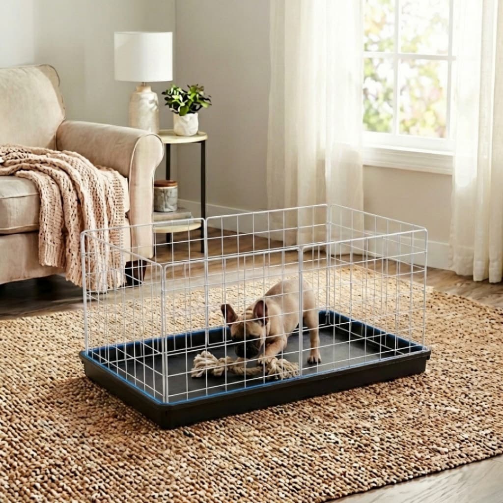 Cercado Pet 30x30 para Pets Pequenos com Piso Lavável Retangular