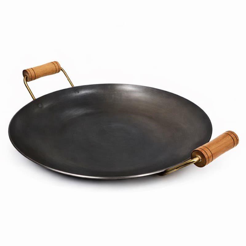 Chapa Disco De Arado Original Grande Tacho Porçoes Em Geral Alça De Madeira (41CM) Grandes Eventos
