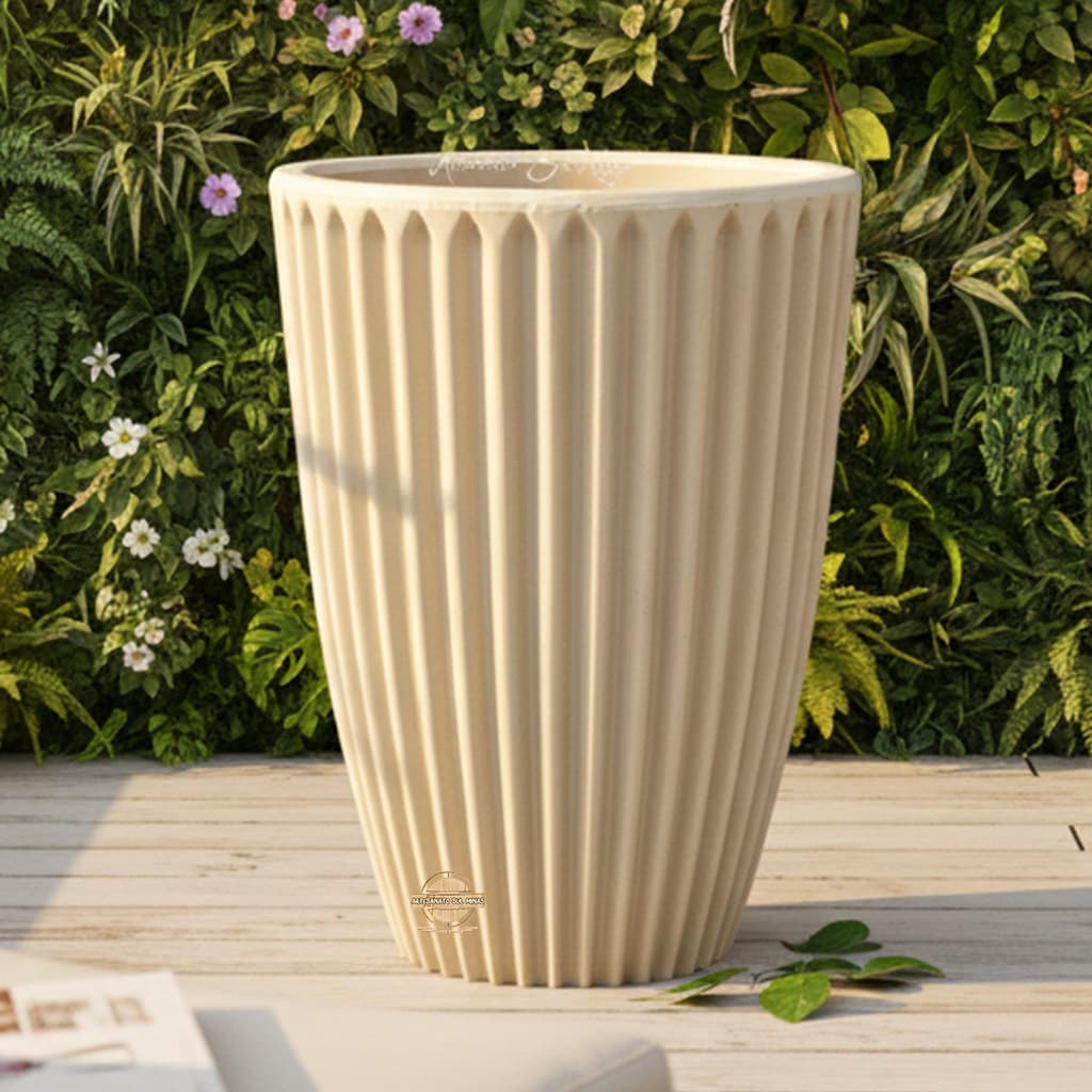 Vaso Flor Grande Nº2 46cm  Área Externa Estilo Romano Polietileno