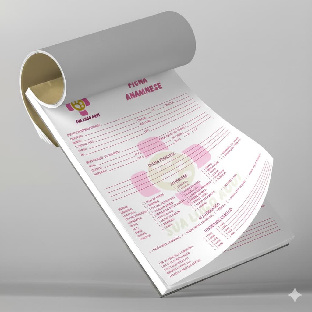 Bloco Ficha de Anamnese Personalizado A5