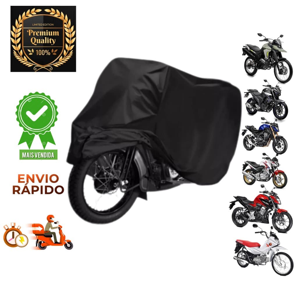 Capa de Cobrir Moto em Couro Impermeável Anti-Uv Protetora anti-Risco