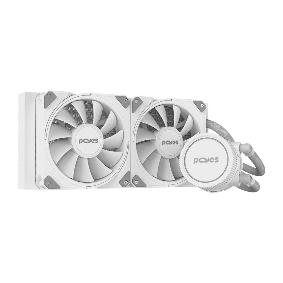 Water Cooler p/ Intel/AMD PCYES Sangue Frio III White Ghost 240mm [WCSF3240WGBR] (250W TDP) (115X/1200/1700/20XX/AM4/AM5