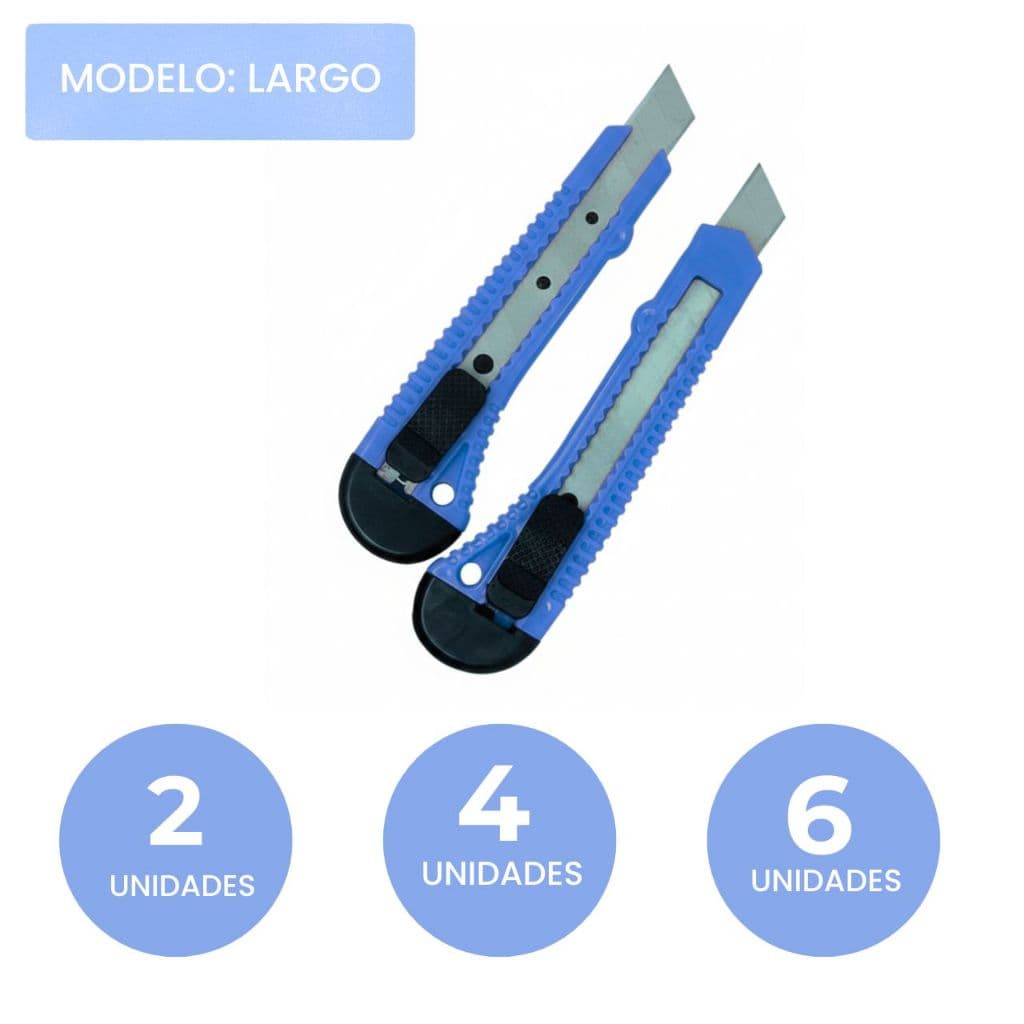 Kit Estilete Profissional Nº18 em Metal com Sistema de Segurança Para Artesanato