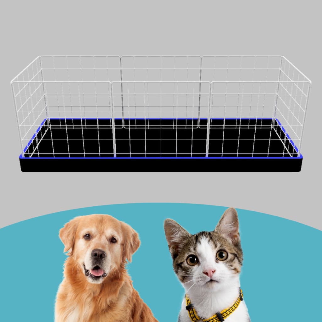 Cercadinho Pet Modular 30x30 para Casa Ambiente Seguro Proteção e Organização para Animais