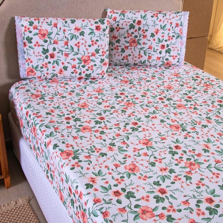 Jogo de Cama Casal Queen 3 Pçs 400 Fios Premium