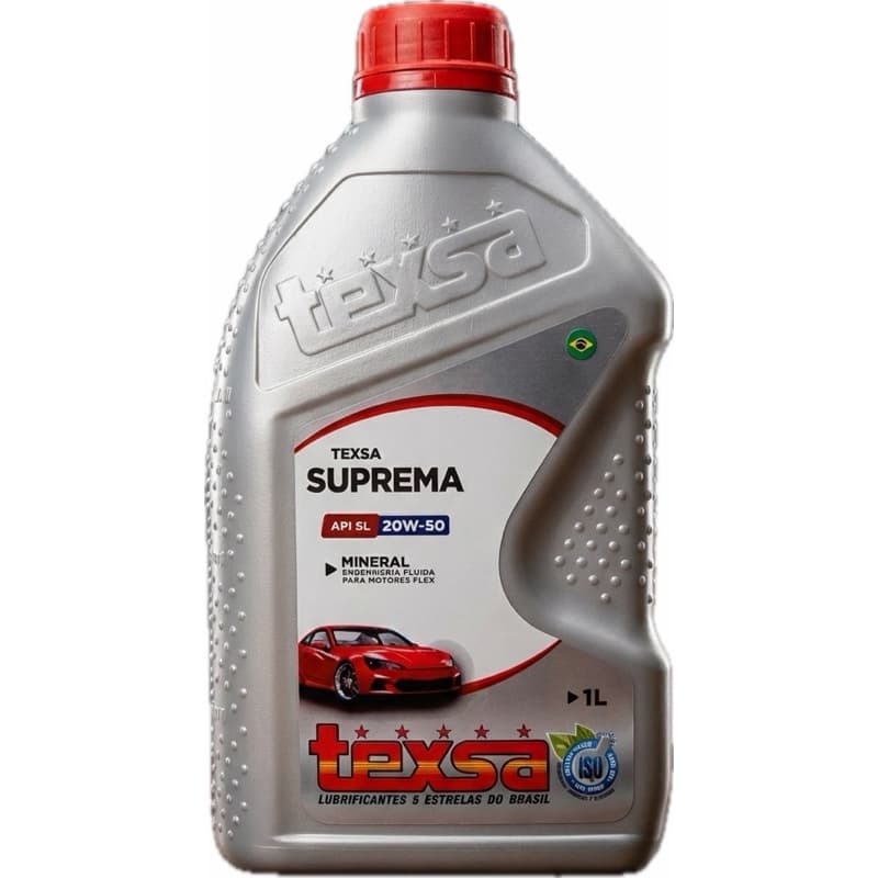 Óleo Motor 20w50 Mineral Texsa Suprema API SL 1 Litro - Original