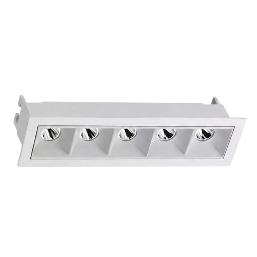 Kit 5 Spot de Embutir Picco Recuado Led 14w 2700k 34º Cor Branco Interlight 4993-ab