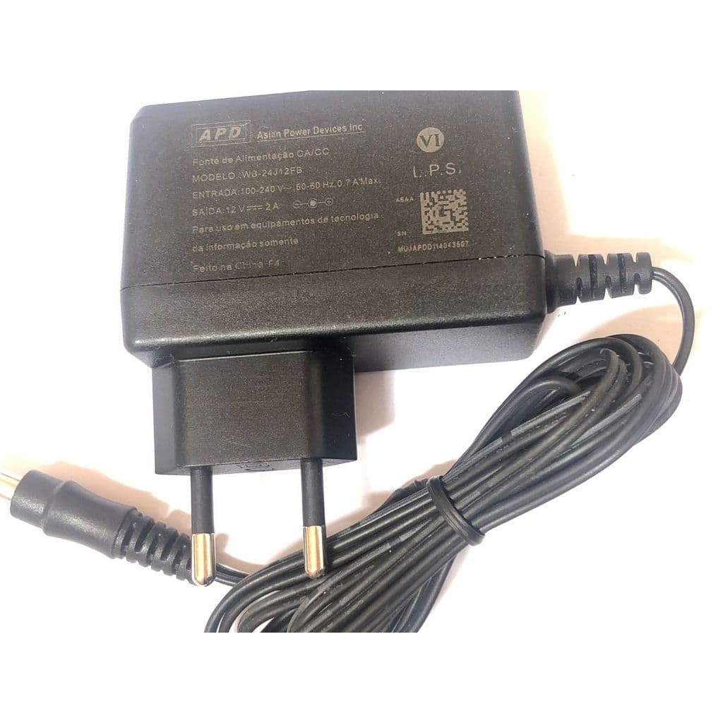 Fonte 12volts 2,0a P4 P/ Colchão Massageador/ Uso Geral