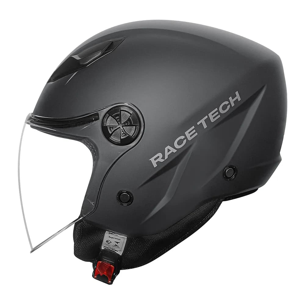CAPACETE RACE TECH PLAY MONOCOLOR MATTE - Preto Fosco