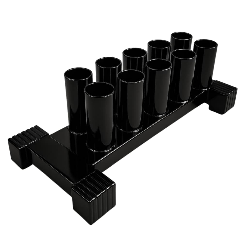 Fogueteiro Preto 10 Barras  - Reforçado Ideal para Academia Crossfit / Casa Armazenar Equipamentos .
