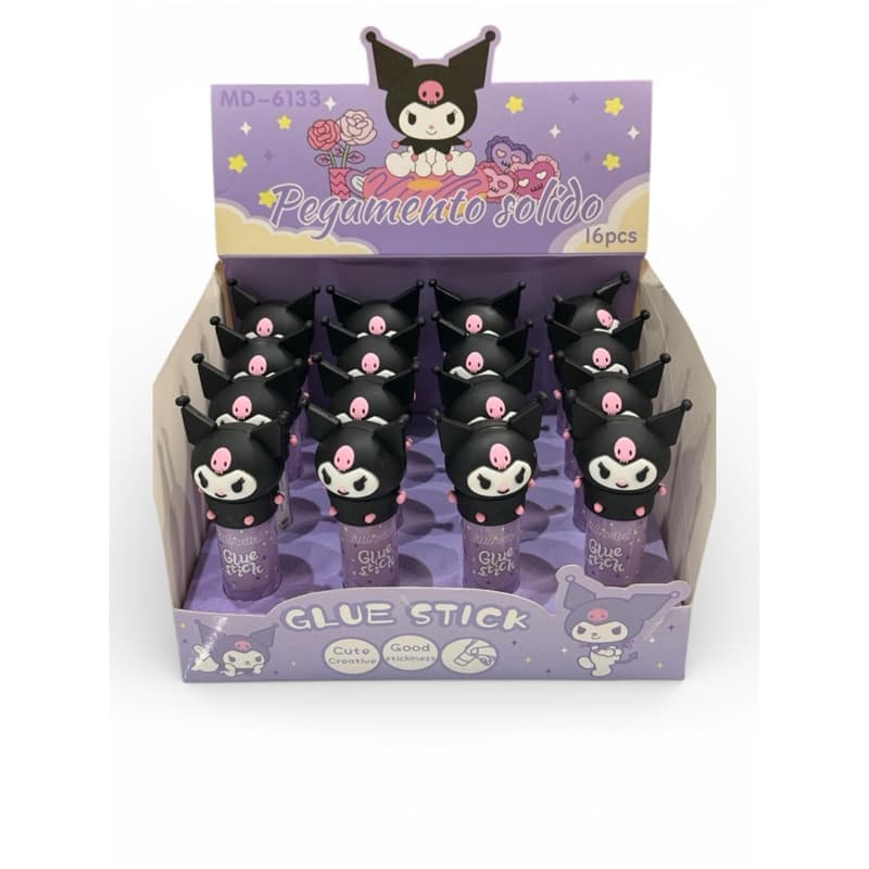 Cola em Bastão Kuromi / Cola bastão Kuromi papelaria fofa / Material escolar