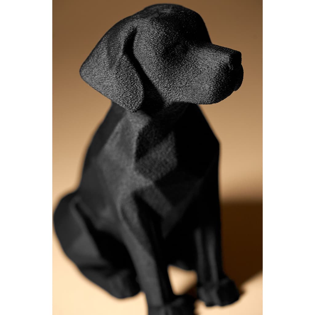 Estátua Cachorro Labrador Geométrico Low Poly Decoração Pet