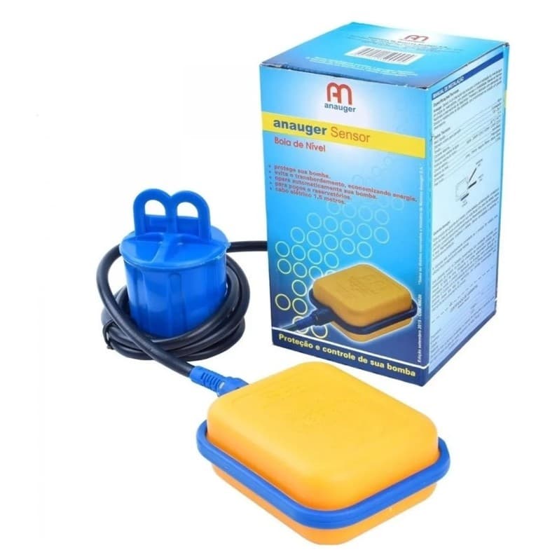 Boia Elétrica Automática Anauger 15a 1.5m P/ Cx D'agua Poços
