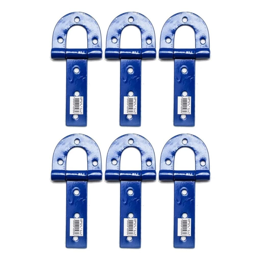 6 Dobradiça Porteira 170mm No 1 Aço Carbono Bufalo